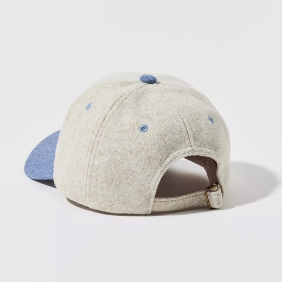 URBAN OUTFITTERS Embroidered Leisure Club Felt   Baseball Hat NEW Bow Blue - Picture 2 of 9